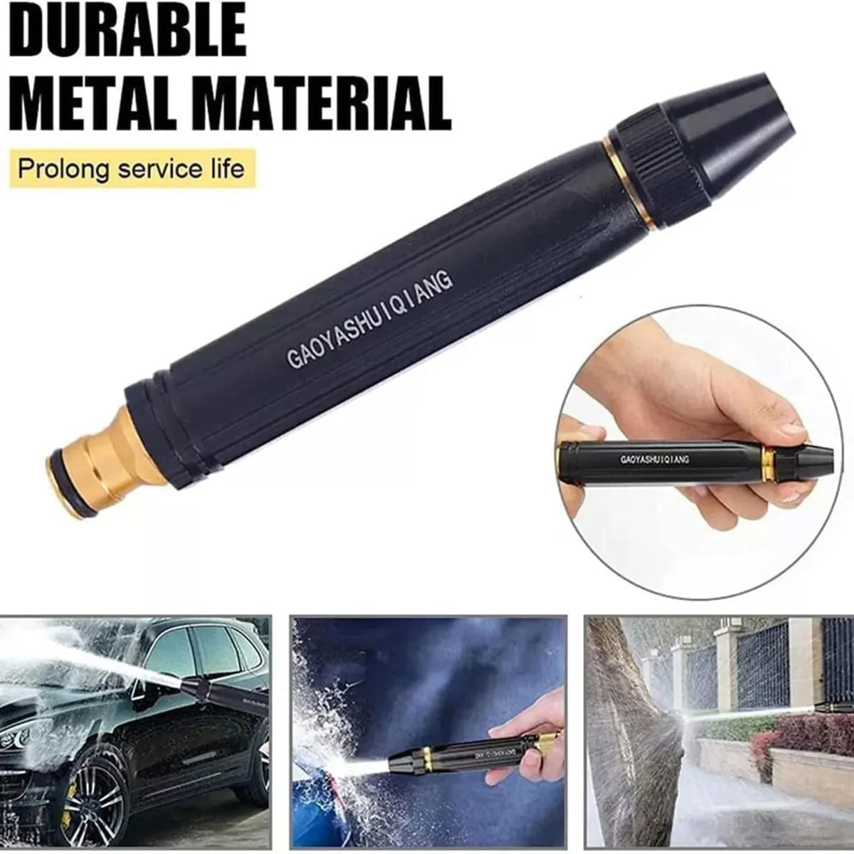 🚿 High Pressure Brass Water Nozzle | Buy 1 Get 1 FREE