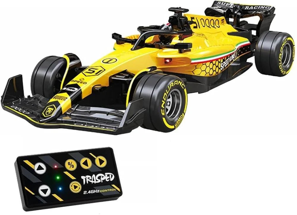 🏎️ F1 Mini RC Racing Car | 2.4GHz Remote Control | LED Lights